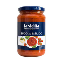 意大利进口 辣西西里350g拿坡里原味番茄风味意面酱 罗勒风味意粉酱调味酱