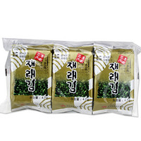 韩国进口 海地村 紫菜海苔 三海名家调味香酥海苔 即食 14.1g