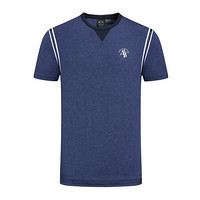 ARMANI EXCHANGE阿玛尼奢侈品男士短袖针织T恤衫3ZZMAC-ZJM9Z BLUE-3535 XS
