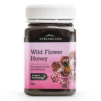 新西兰进口 新溪岛Streamland 天然野生百花蜂蜜 Wild Flower Honey 500g