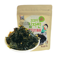 韩国进口 海地村 紫菜海苔 三海名家宝贝炒海苔 30g
