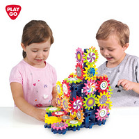 PLAYGO 贝乐高 儿童积木玩具 百变拼装齿轮积木早教益智玩具男孩女孩儿童礼物 110块拼装积木 2091