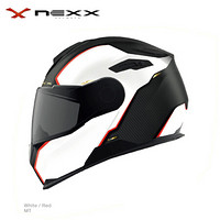 NEXX 神行者 X.VILITUR Carbon 亚洲版型 小盔体 双镜片四季碳纤维电动摩托车 揭面盔 白金碳纤 M