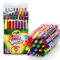 绘儿乐 Crayola 美国进口 24色迷你可拧转蜡笔 儿童画笔 益智文具 52-9824