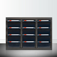 富路达 12抽防静电抽屉零件柜工具盒抽屉柜元件柜 螺丝整理柜 小物品储物柜