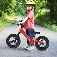 Cakalyen 美国 平衡车儿童自行车滑步车两轮无脚踏单车12寸免充气红