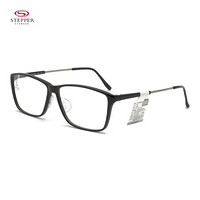 STEPPER思柏光学镜架远近视眼镜架 男女款板材商务休闲眼镜框全框 STS-20008-F900黑色56mm