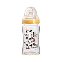 黄色小鸭（PIYOPIYO）  新生儿宽口径玻璃奶瓶防摔速冲玻璃奶瓶180ml  330191