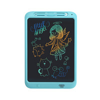 贝恩施儿童画板无尘小黑板家用LCD彩色液晶画板手写板一键清除绘画涂鸦工具男孩女孩玩具12寸ZJ07-C蓝色