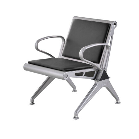 苏美特机场椅候车椅排椅医院候诊椅输液椅单人位黑色坐垫