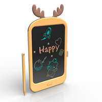 乐亲（LECHIN）儿童玩具早教无尘写字板涂鸦绘画工具液晶手写板画板彩色8.8寸黄色麋鹿Q6-C