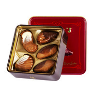 马克西姆比利时进口花式贝壳巧克力礼盒休闲零食 5粒50克装