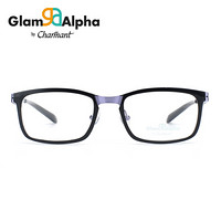 夏蒙Charmant GA系列黑色时尚经典方框光学近视镜架GA38011BK镜框