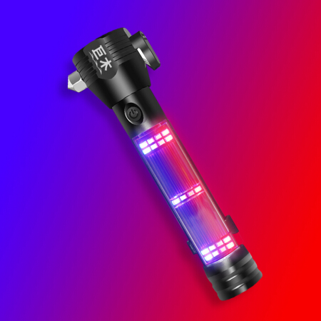 巨木 车载安全锤破窗神器汽车用救生锤消防锤多功能强光手电筒逃生应急