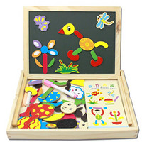 可爱布丁儿童玩具益智玩具男女孩双面磁性拼图奇妙画板孩子3-6周岁生日节日礼物（定制）
