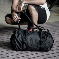 Landcase 休闲男包健身运动包可折叠小巧挎包男士休闲包 353黑色
