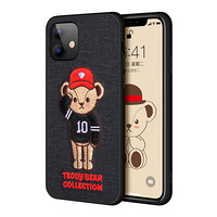 泰迪珍藏 苹果11手机壳iphone11保护壳 创意3D立体刺绣全包硅胶防摔软壳 10号棒球手