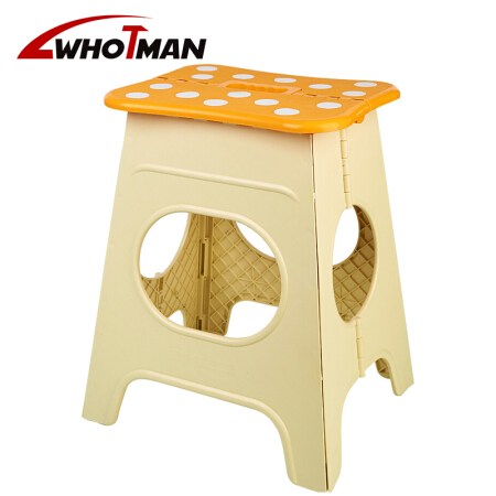 沃特曼WhotMan 折叠椅加高加厚塑料餐桌凳便携式防滑折叠凳WD2949