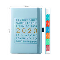暴享BXB016日程本2020计划表日程本学习计划日历记事本效率手册2020时间日记日程本经典蓝色