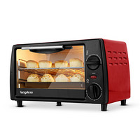 龙的 longde  电烤箱家用多功能小型蒸烤箱双层  12L/750W  LD-KX12A  4个/箱
