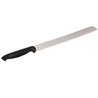三能 面包刀 切片刀 锯刀 烘焙工具26cm(黑塑料柄)SN4802
