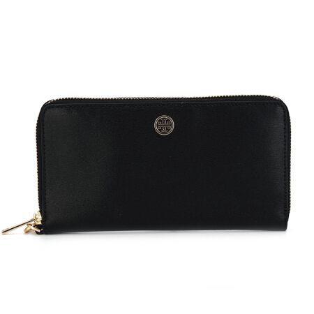 Tory burch 托里.伯奇 TB钱包 女士黑色牛皮长士钱包 36799 001