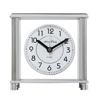 赫姆勒 时钟（Hermle clocks）座钟 德国品牌高端现代太空铝质客厅简约摆件静音卧室台钟 QT205-220001银色