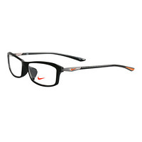 NIKE 耐克 中性款黑色镜框黑色镜腿全框光学眼镜架眼镜框 7916AF 016 56MM