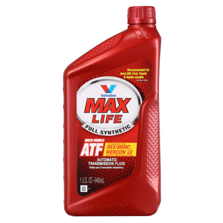 美国进口 胜牌(Valvoline) 全合成自动变速箱油 ATF 星冠 MAX LIFE 1Qt 946ml/桶