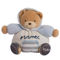 卡鲁熊（kaloo）婴幼儿安抚毛绒玩具哄娃陪睡送男孩女孩周岁生日礼物小号牛仔熊礼盒装 k960060