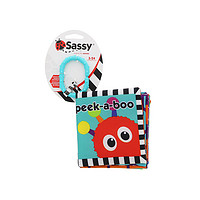 SASSY美国婴儿 柔软布书识字  摇摆床挂件安抚玩具0个月以上 *7件