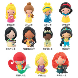 迪士尼disney白雪公主周边 爱丽儿 木兰 蒂安娜 盲盒生日新年礼物 *2