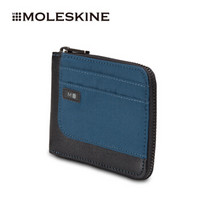 MOLESKINE 短款钱包 男士多功能灵巧型对折拉链钱夹 ID系列蓝色4617