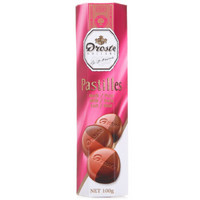 荷兰进口 Droste 多利是奶油苦味双色条装巧克力 糖果零食 100g *16件