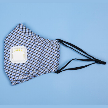 纪维希（Jiweixi）口罩 男女秋冬季防尘防护呼吸口罩个性保暖棉口罩 JWX901 蓝格