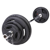 RiDO 力动康体 力动（RIDO）综合训练力量器奥杆大孔杠铃杆健身房举重卧推杆含2个卡簧2.2米(不含杠铃片）