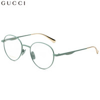 古驰(GUCCI)眼镜框男 镜架 透明镜片粉草绿色镜框GG0337O 004 51mm
