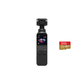 DJI 大疆 Osmo pocket 口袋云台相机&闪迪32G内存卡 套装