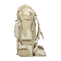 兵行者军迷用100L户外旅行登山大容量背囊迷彩送防雨罩背包军迷战术用品   三色迷彩
