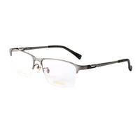 SEIKO 精工 中性款锖色镜框锖色镜腿钛金属半框光学眼镜架眼镜框 HC1025 169 55MM