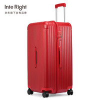InteRight 大容量加厚运动版拉链箱 红色24英寸