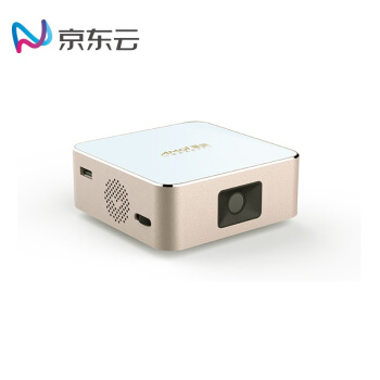 京东云 夏新（Amoi）R15 微型投影仪 家用 投影机 便携（旗舰级硬件 语音遥控 支持侧投 1080P）套餐二 金色