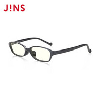 日本睛姿（JINS）平光镜儿童轻量方框25%防蓝光防辐射眼镜 时尚男女学生手机ipad电脑护目镜FPC19A108 94黑色