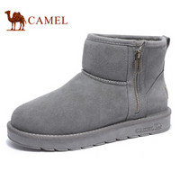 骆驼（CAMEL） 男靴 保暖加绒棉鞋防滑男士雪地靴 A942294209 灰色 41