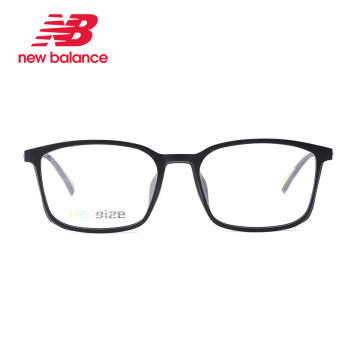 NEW BALANCE新百伦眼镜框男女款近视眼镜全框超轻眼镜架+依视路钻晶A4 1.67镜片 NB09103C0153-555100A410