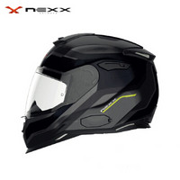 NEXX SX.100 MANTIK 亚洲版型 四季全盔 轻量复合材料电动摩托车头盔 ECE和DOT安全认证 黎明黑 L