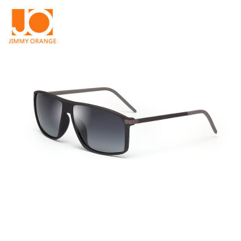 Jimmy Orange偏光太阳镜男女款复古街拍时尚墨镜防紫外线司机驾驶镜J3218BK黑色框
