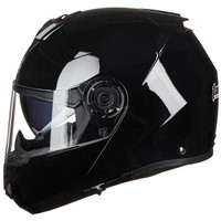 坦克（Tanked Racing）摩托车头盔电动电瓶车头盔双镜片揭面盔四季通用 T270 黑色 XXL码