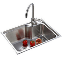 Larsd 莱尔诗丹 304不锈钢水槽单槽 拉丝不锈钢洗菜盆 厨房水槽 厨房洗碗盆LR5843