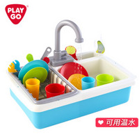 PLAYGO贝乐高 厨房小水池 儿童玩具 小水池玩具 洗碗玩具玩水 厨房玩具过家家男孩女孩做饭水槽洗碗池3600